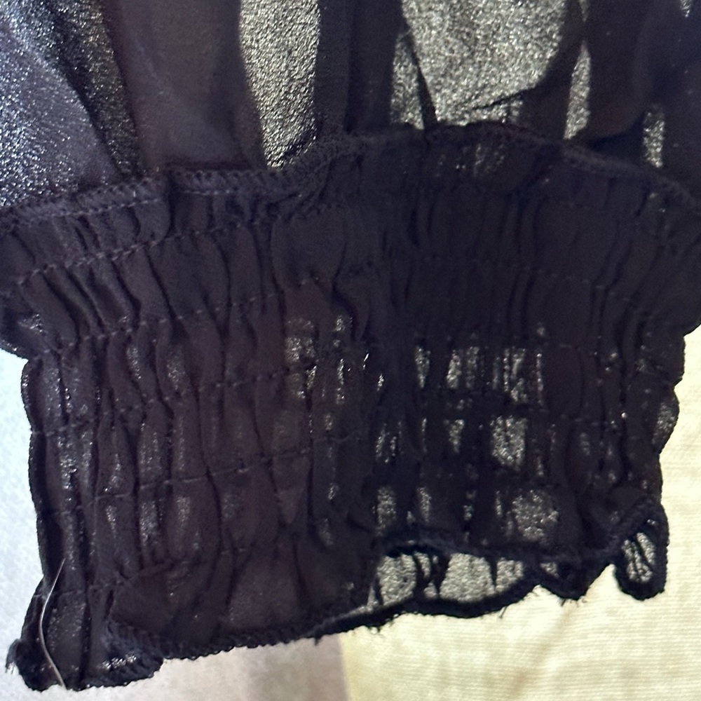 NWT Zenobia Black Blouse 3XL - Picture 6 of 9